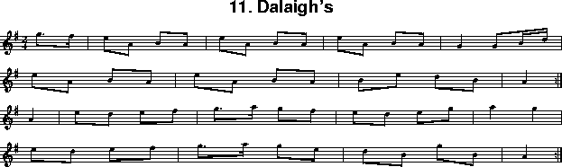 notes for Dalaighs' Polka