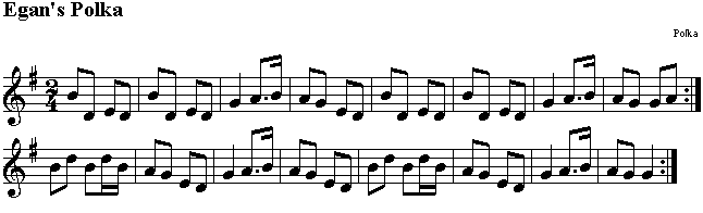 notes for the Kerry Polka
