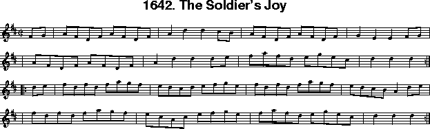 notes for The Soldier's Joy